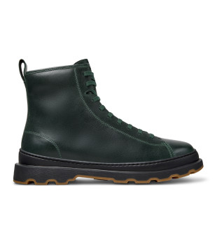 Bottines en cuir Brutus vertes
