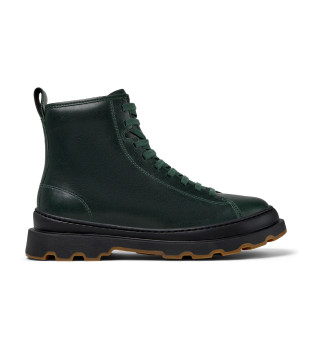 Brutus Leather Ankle Boots green