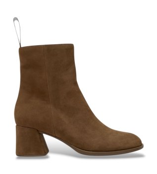 Bottines en cuir Kora marron