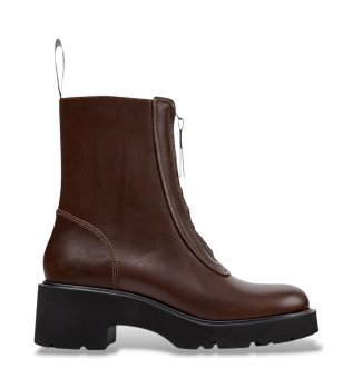 Botines de piel Milah marrón