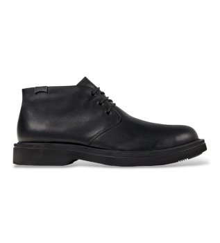 Zwarte Norman leren schoenen