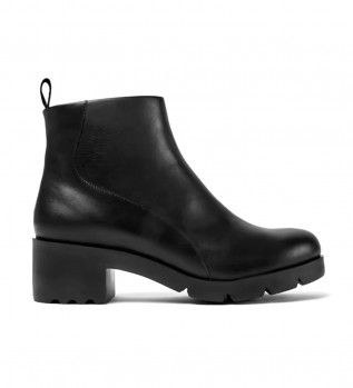 Botines de piel Wanda negro