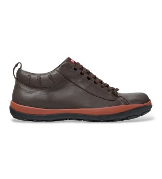 Donkerbruine Peu Pista GM Gore-Tex leren sneakers