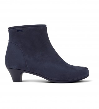 Botines de Piel Helena bajo marino