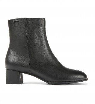 Botines de piel Katie negro -Altura tacón 5cm-