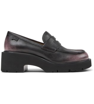 Mocasines de piel Milah Negro 