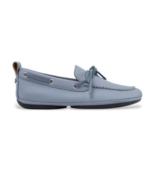 Leather Moccasins Right Nina blue