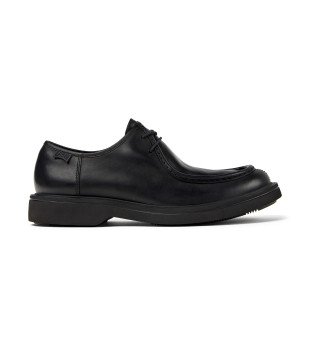 Sapatos de couro Norman preto 