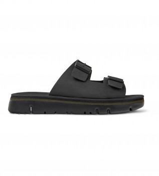 Sand�lias de Couro Caterpillar preto