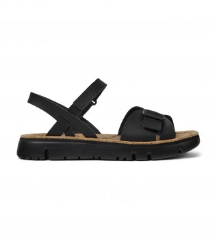 Sandales en cuir Caterpillar noir