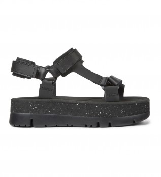 Sandales en cuir Caterpillar noir