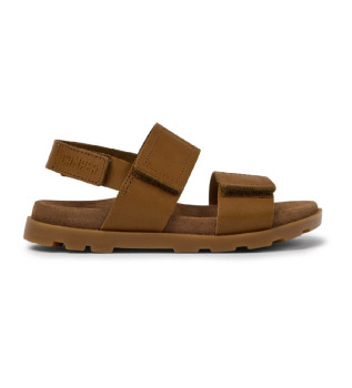Buy Camper Brutus brown leather sandals