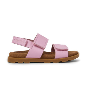 Buy Camper Brutus pink leather sandals