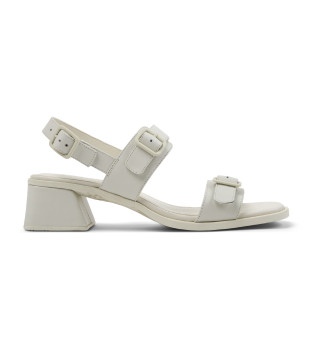 Kora white leather sandals