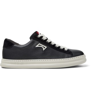 Zapatillas de piel Runner Four negro