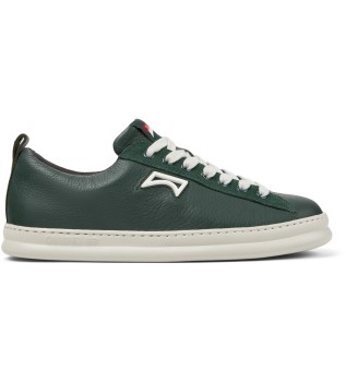 Baskets en cuir vert Runner Four
