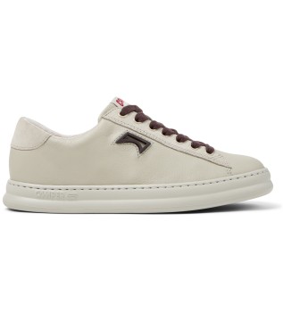 Zapatillas de piel Runner Four beige