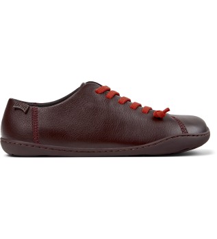 Zapatillas de piel Peu Cami granate