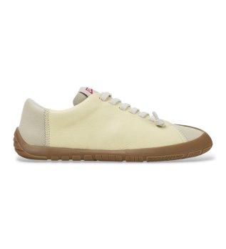 Baskets en cuir Peu Path+ Twins beige