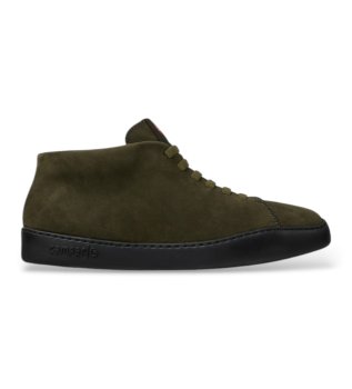 Groen donkere leren Peu Touring sneakers