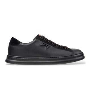 Baskets en cuir Runner Four noir