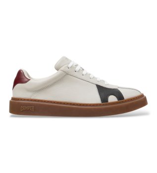 Baskets en cuir Runner Twentyfive Twins blanc cassé