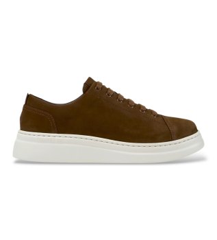 Runner Up brown leather sneakers