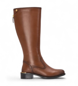 Bottes en cuir 162642 marron