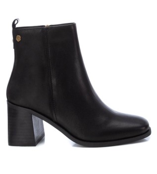 Bottines en cuir 161228 noir - hauteur du talon : 7cm