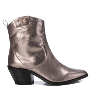 Stivaletti in pelle 161776 argento