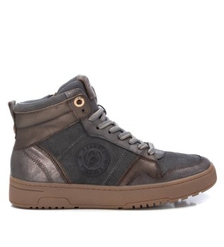 Tnis de couro 161809 cinzento