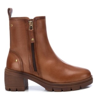 Botins em pele 161974 Castanho