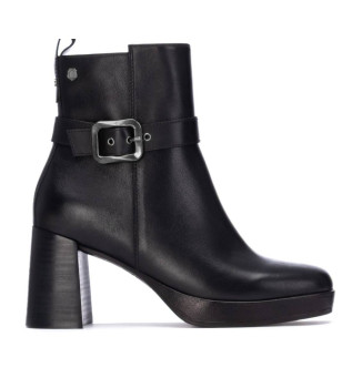 Botines de piel 162533 negro