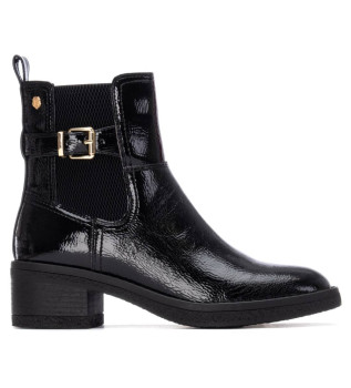 Bottines en cuir 162579 noir