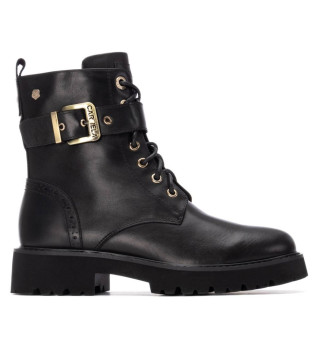 Bottines en cuir 162598 noir