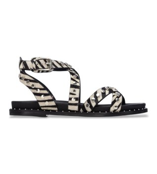 Leather Sandals 162393 black
