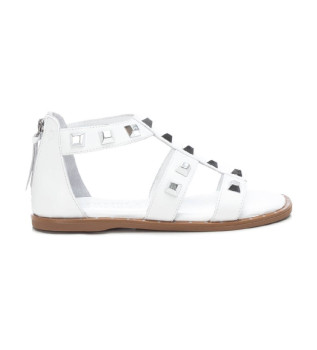 Sandalias de piel 160554 blanco