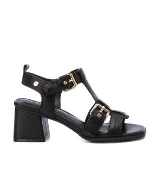 Ledersandalen 161629 schwarz 