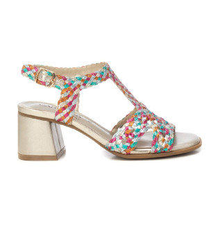 Leather sandals 162190 multicolour