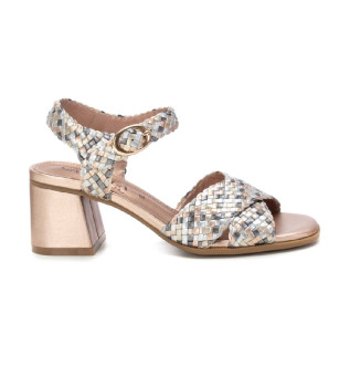 Leather sandals 162192 multicolour