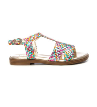 Sandalias de piel 162199 multicolor