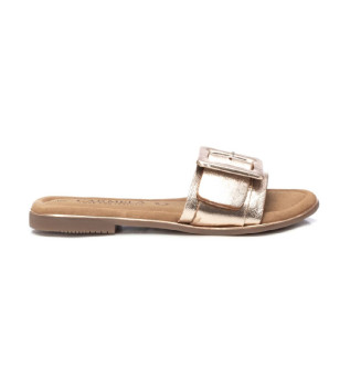 Sandaler i gyllene läder 162406