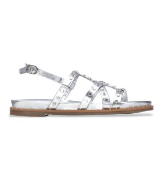 Sand�lias de couro 162392 prata