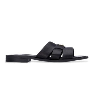 Ledersandalen 163059 schwarz