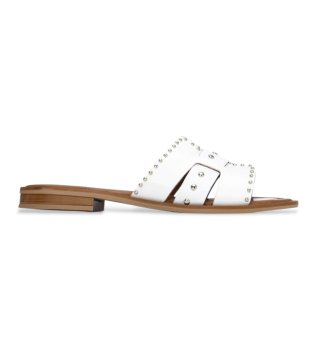 Leder-Sandalen 163060 wei�
