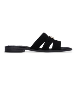 Ledersandalen 163061 schwarz