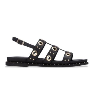 Sandales en cuir 163208 noir