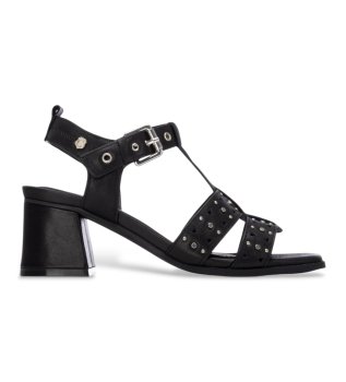 Sand�lias de couro 163251 preto