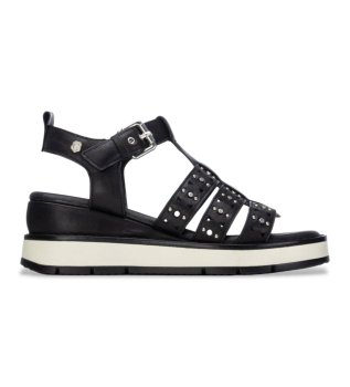 Sand�lias de couro 163252 preto