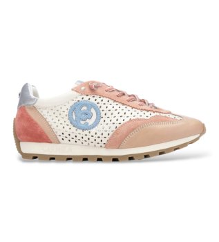 Leren sneakers 163113 beige